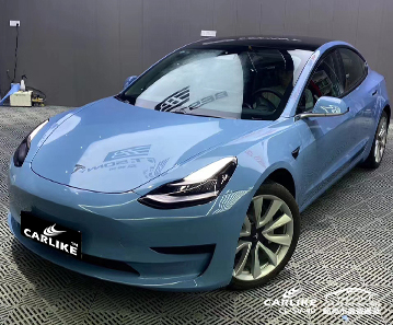 CARLIKE卡莱克™CL-SV-40特斯拉超亮水晶瓷器蓝汽车改色