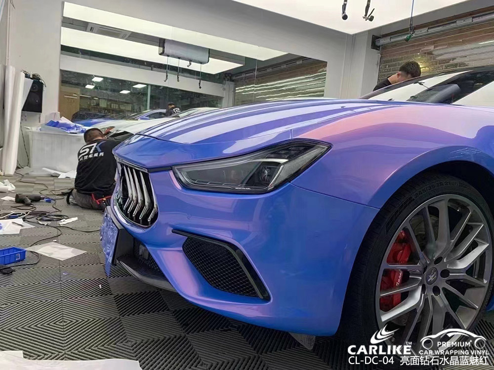 CARLIKE卡莱克™CL-DC-04玛拉莎蒂亮面钻石水晶白魅红全车改色
