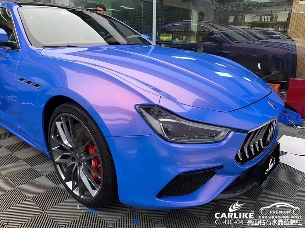 CARLIKE卡莱克™CL-DC-04玛拉莎蒂亮面钻石水晶白魅红全车改色