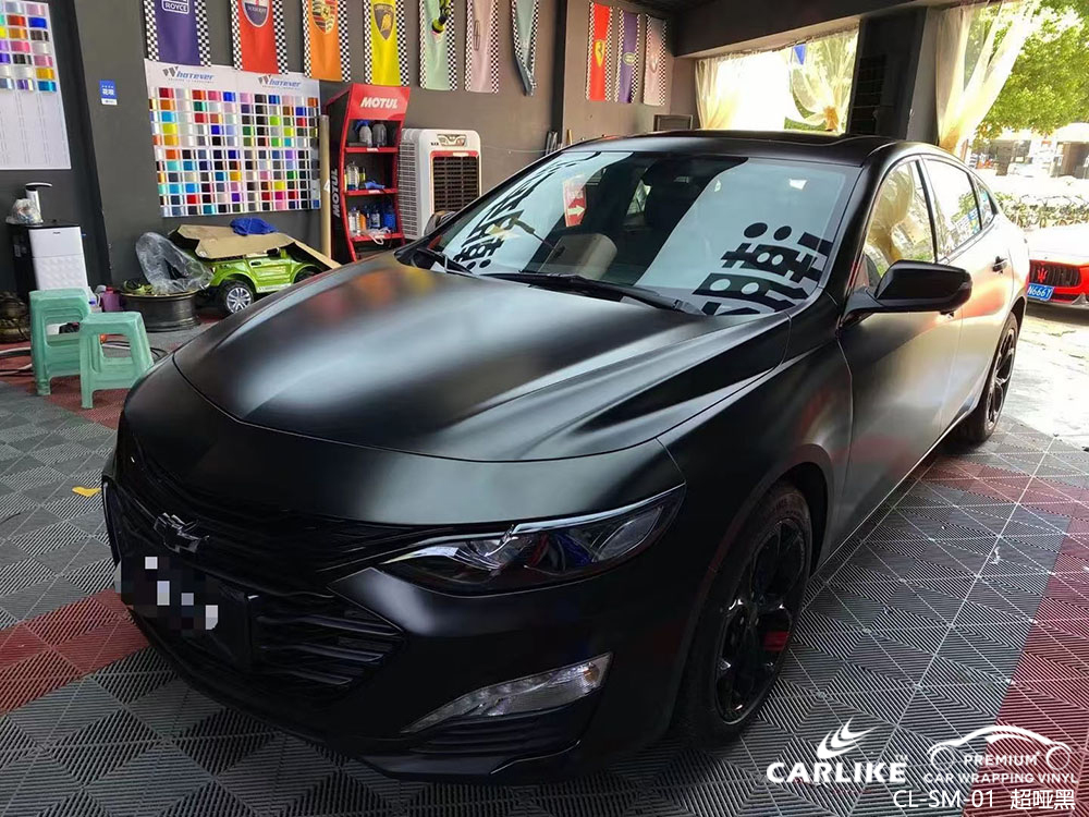 CARLIKE卡莱克™CL-SM-01雪佛兰超哑黑车身改色效果图