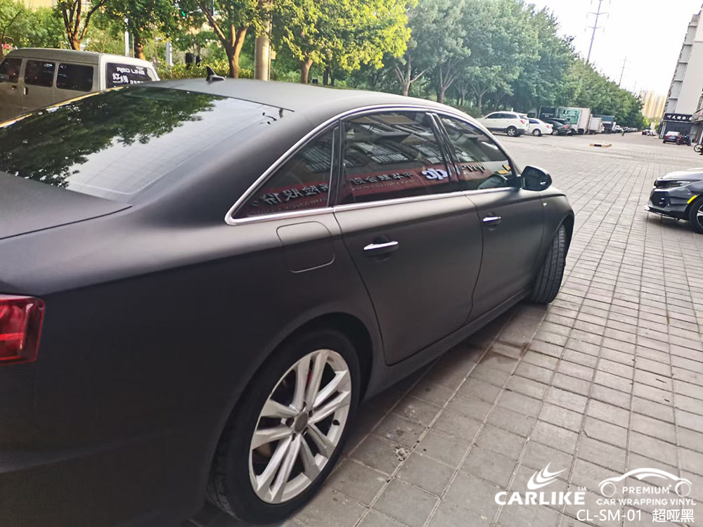 CARLIKE卡莱克™CL-SM-01奥迪超哑黑整车改色贴膜效果图