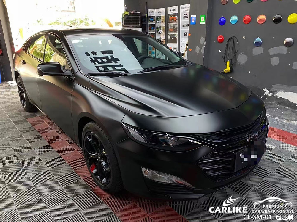 CARLIKE卡莱克™CL-SM-01雪佛兰超哑黑车身改色效果图