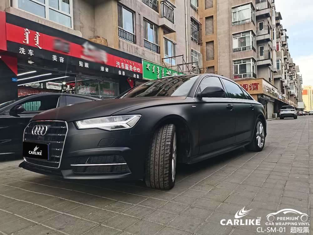 CARLIKE卡莱克™CL-SM-01奥迪超哑黑整车改色贴膜效果图