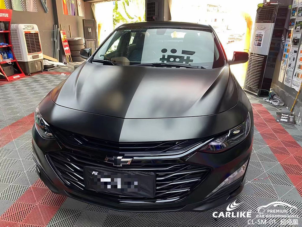 CARLIKE卡莱克™CL-SM-01雪佛兰超哑黑车身改色效果图