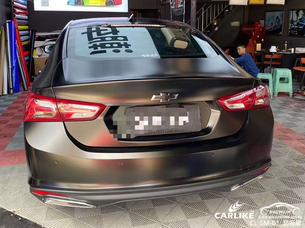 CARLIKE卡莱克™CL-SM-01雪佛兰超哑黑车身改色效果图