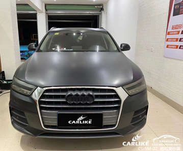 CARLIKE卡莱克™CL-SM-22奥迪超哑磨砂黑汽车改色膜效果图