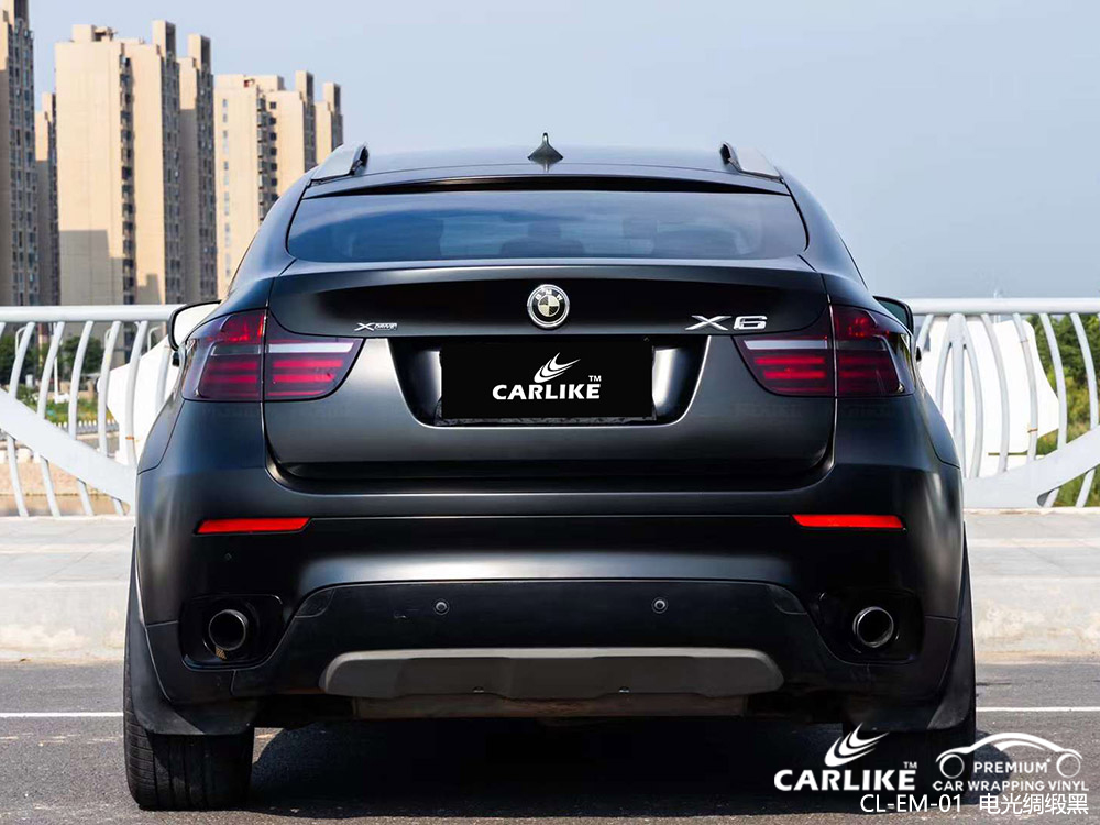 CARLIKE卡莱克™CL-EM-01宝马电光绸缎黑改色效果图