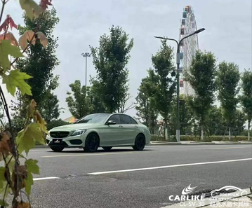 CARLIKE卡莱克™CL-SV-30奔驰超亮水晶卡其绿车身改色案例