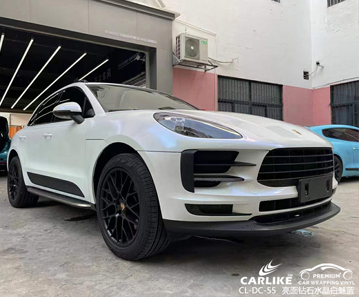 CARLIKE卡莱克™CL-DC-55保时捷亮面钻石水晶白魅蓝全车贴膜