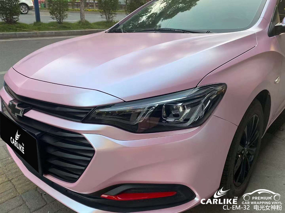 CARLIKE卡莱克™CL-EM-32雪佛兰电光女神粉车身贴膜