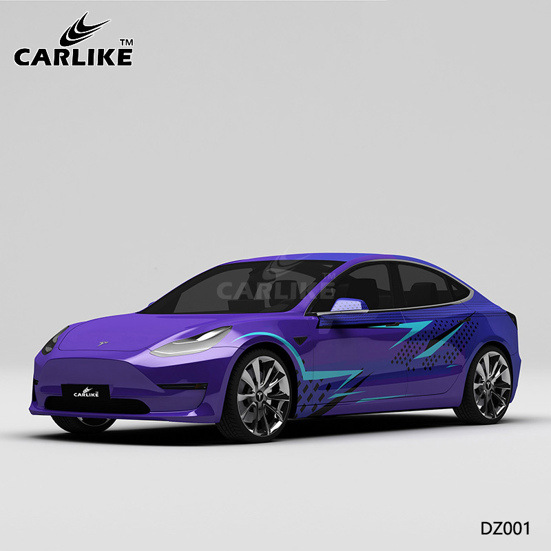 CARLIKE卡莱克™CL-DZ-001特斯拉刺激战场车身改色