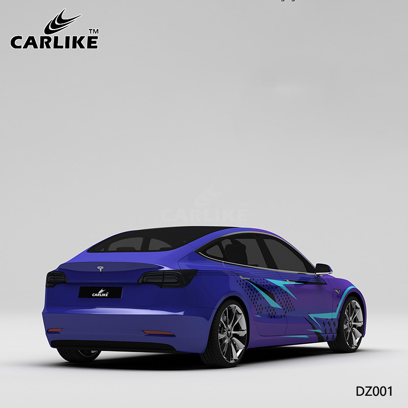 CARLIKE卡莱克™CL-DZ-001特斯拉刺激战场车身改色