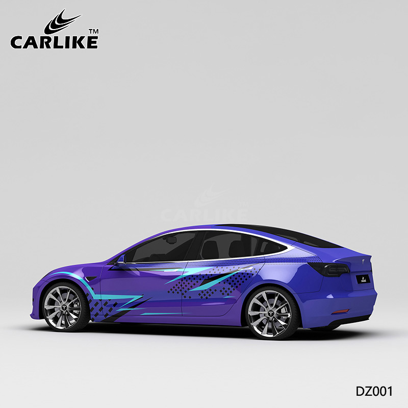 CARLIKE卡莱克™CL-DZ-001特斯拉刺激战场车身改色