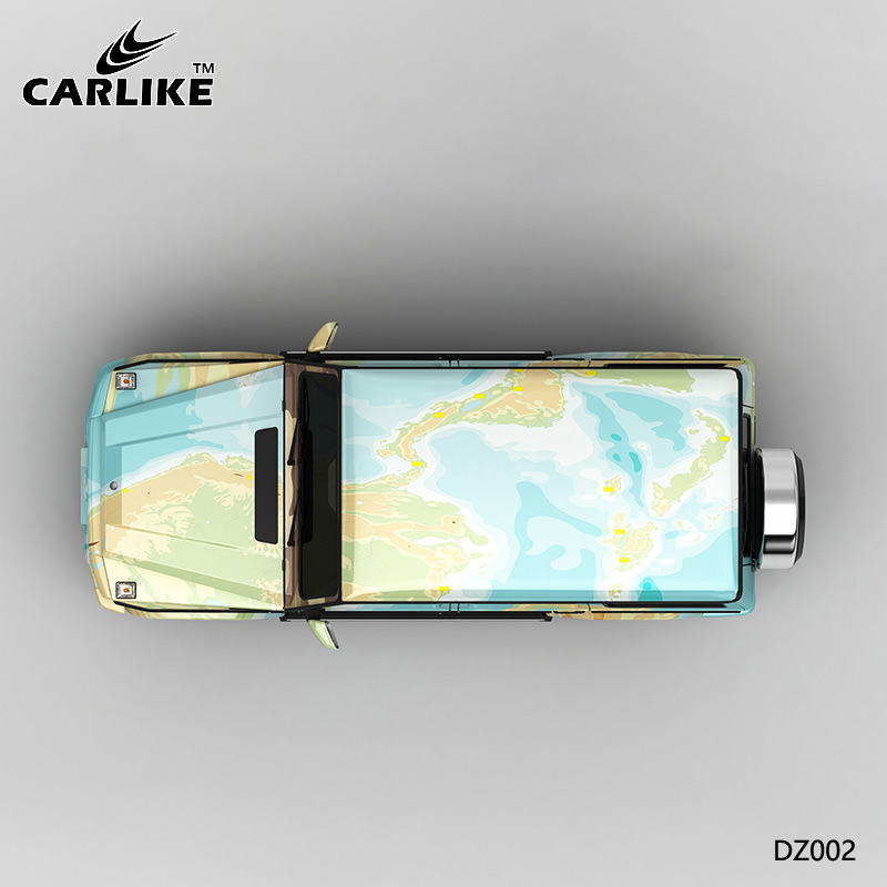 CARLIKE卡莱克™CL-DZ-002奔驰地图彩绘全车改色