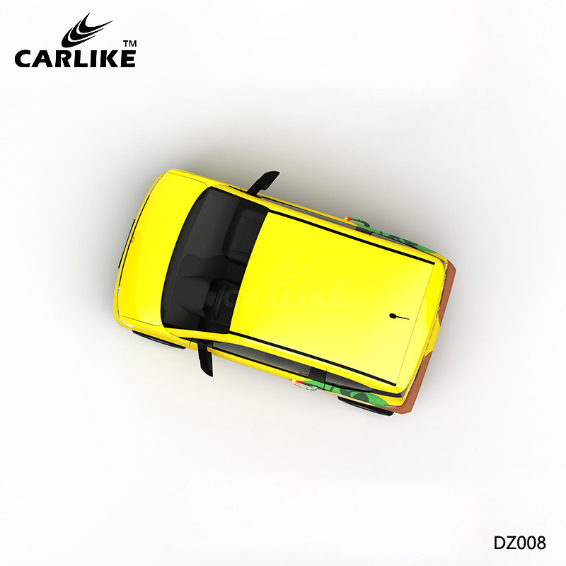 CARLIKE卡莱克™CL-DZ-008五菱宏光MINI柠檬黄涂装车身改色