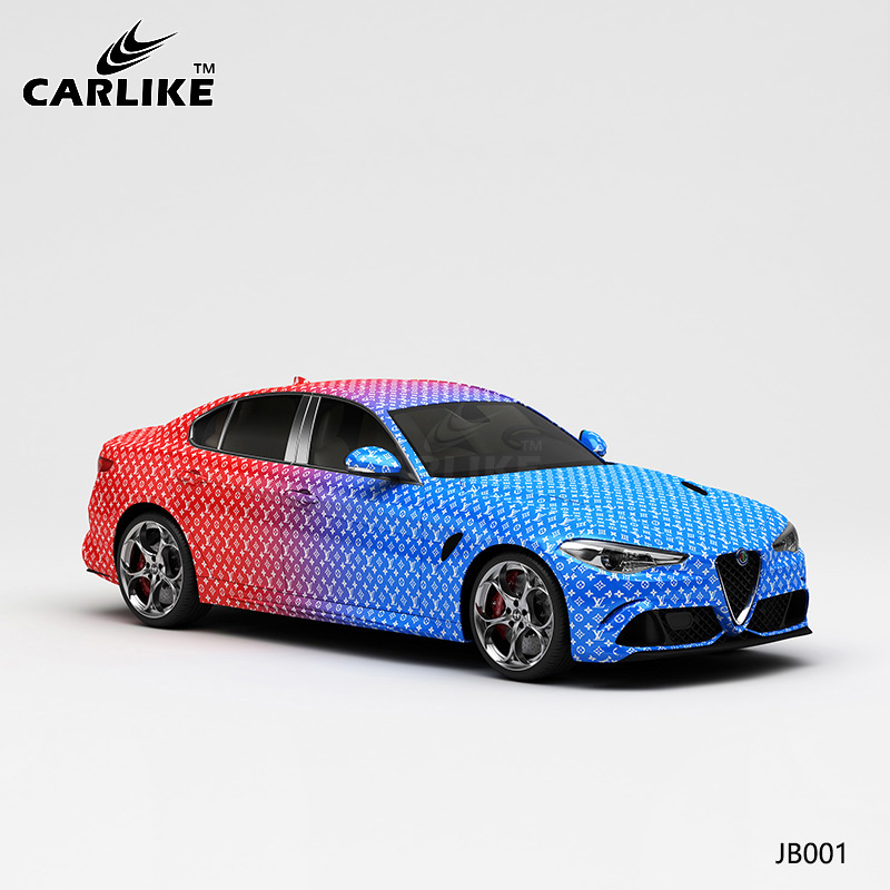 CARLIKE卡莱克™CL-JB-001阿尔法蓝红双色渐变整车改色