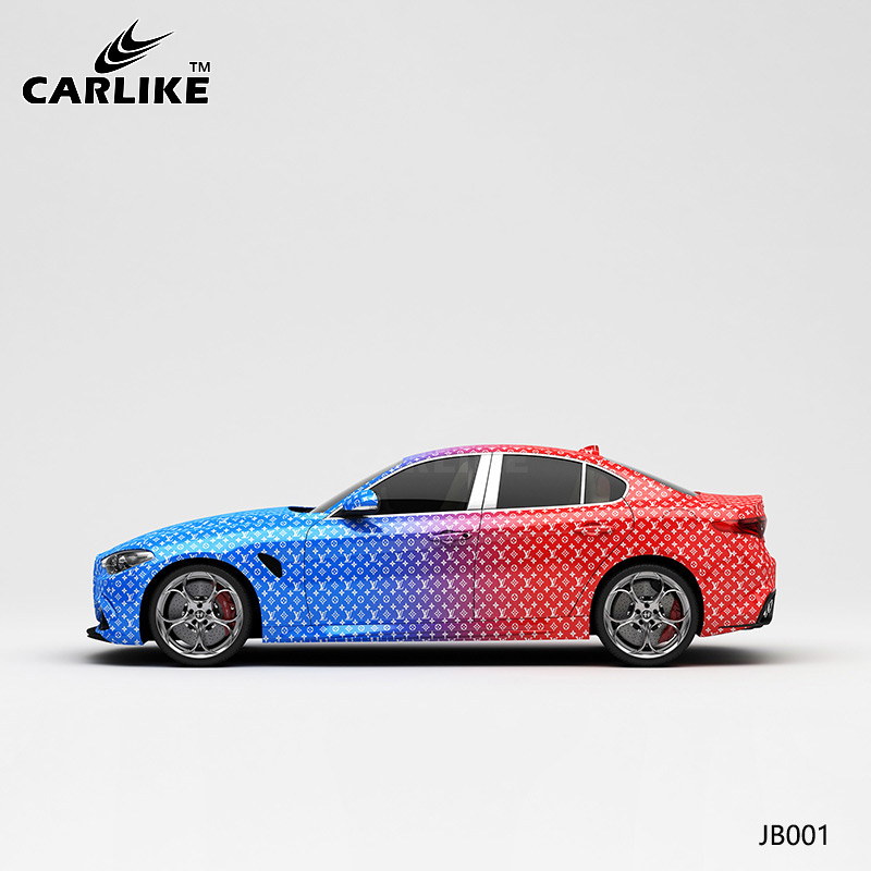 CARLIKE卡莱克™CL-JB-001阿尔法蓝红双色渐变整车改色