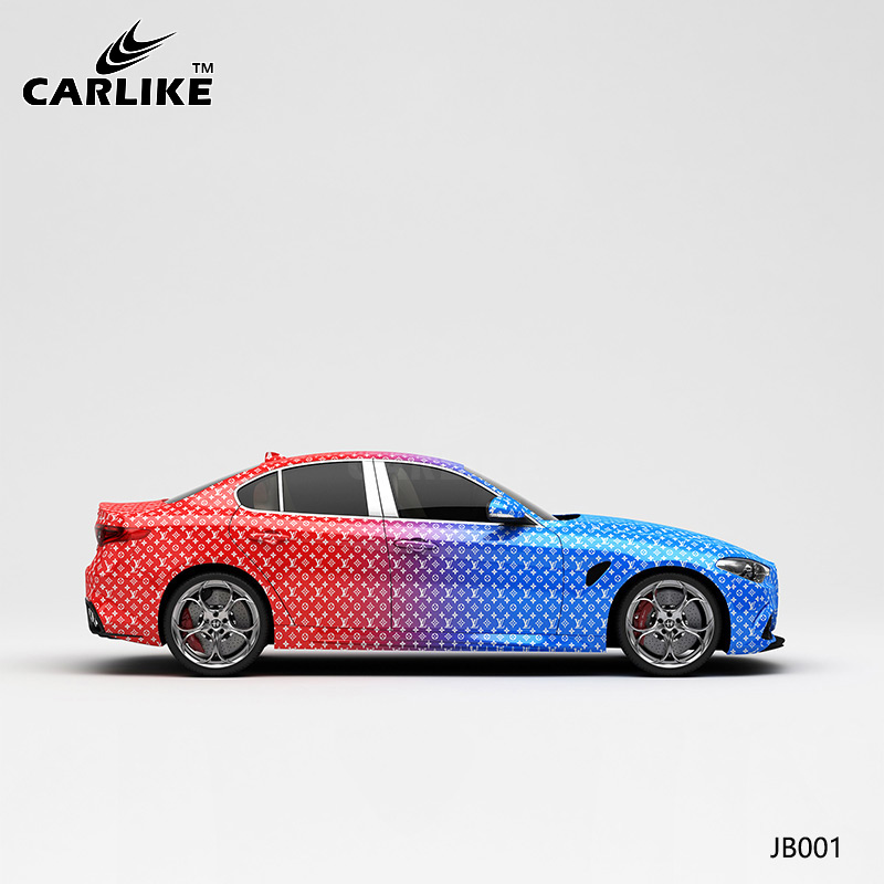 CARLIKE卡莱克™CL-JB-001阿尔法蓝红双色渐变整车改色