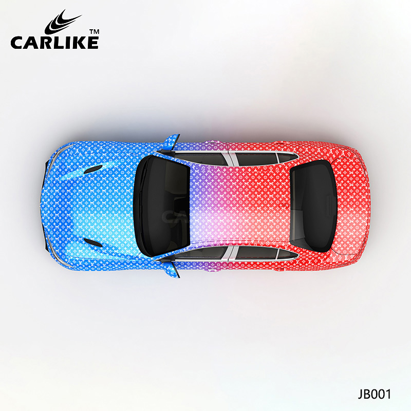 CARLIKE卡莱克™CL-JB-001阿尔法蓝红双色渐变整车改色