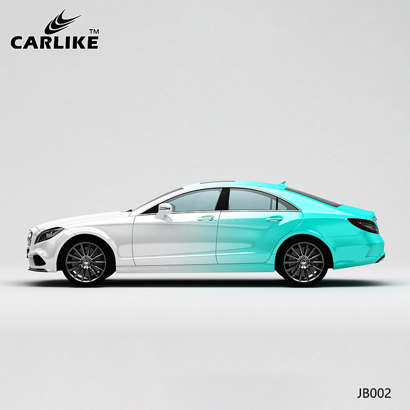 CARLIKE卡莱克™CL-JB-002奔驰白变蒂芙尼蓝全车贴膜