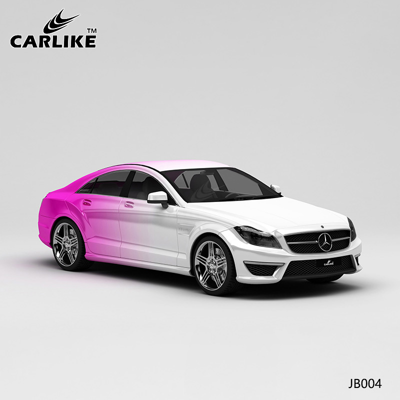 CARLIKE卡莱克™CL-JB-004奔驰白变玫红全车改色
