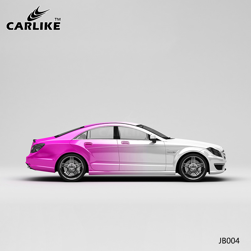 CARLIKE卡莱克™CL-JB-004奔驰白变玫红全车改色