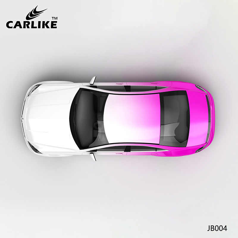 CARLIKE卡莱克™CL-JB-004奔驰白变玫红全车改色