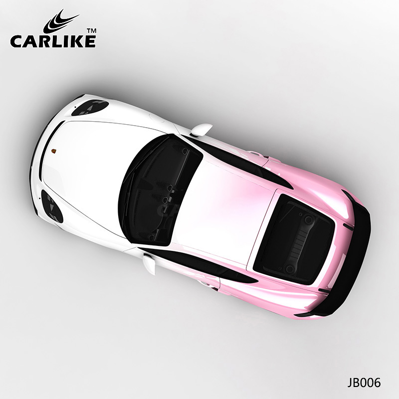 CARLIKE卡莱克™CL-JB-006保时捷白粉泼墨渐变整车改色