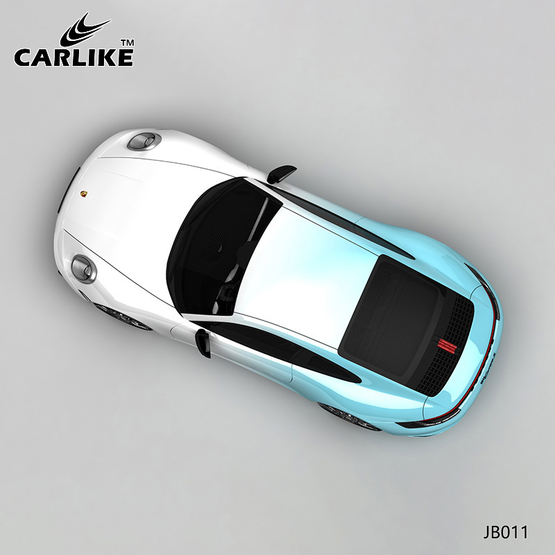 CARLIKE卡莱克™CL-JB-011保时捷白蓝渐变全车改色