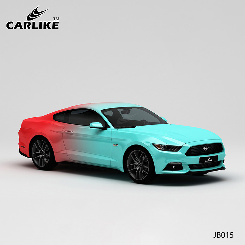 CARLIKE卡莱克™CL-JB-015野马蒂芙尼红渐变汽车贴膜