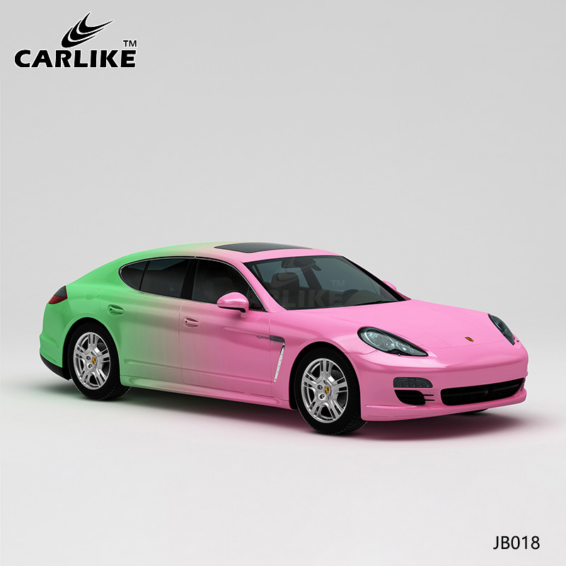 CARLIKE卡莱克™CL-JB-018保时捷粉绿渐变全车贴膜