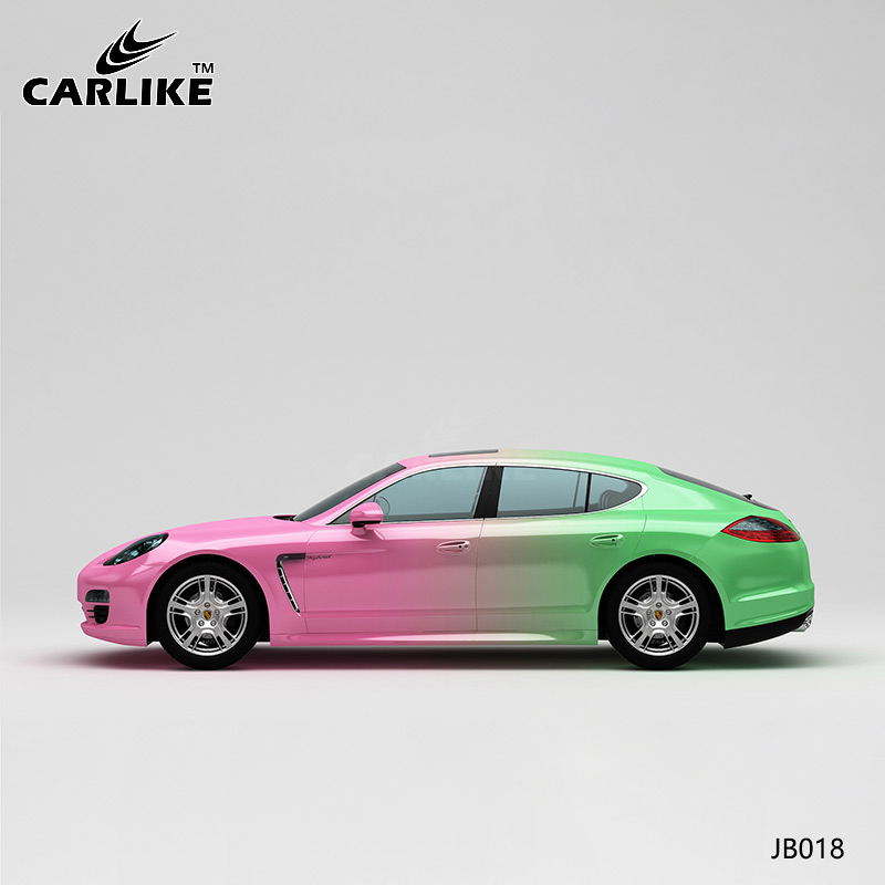 CARLIKE卡莱克™CL-JB-018保时捷粉绿渐变全车贴膜