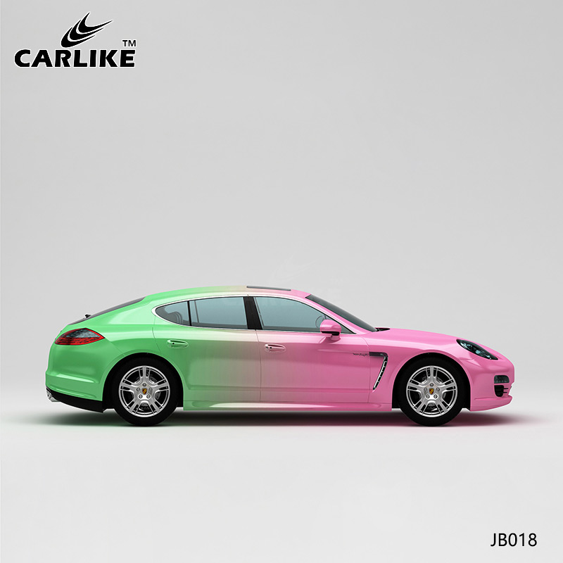 CARLIKE卡莱克™CL-JB-018保时捷粉绿渐变全车贴膜