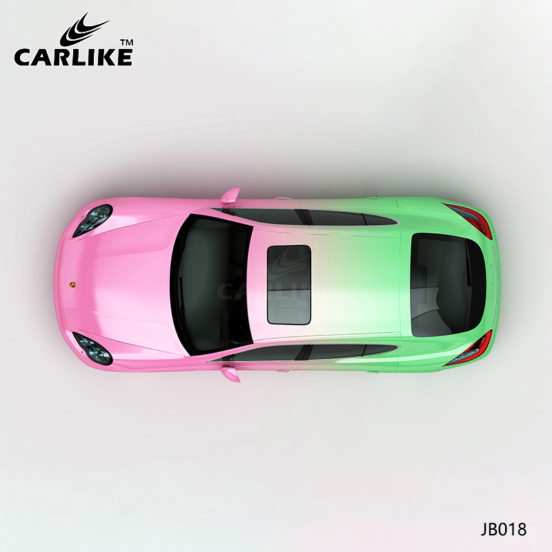 CARLIKE卡莱克™CL-JB-018保时捷粉绿渐变全车贴膜