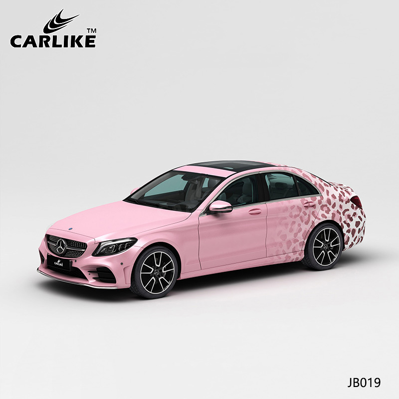 CARLIKE卡莱克™CL-JB-019奔驰粉色豹纹渐变全车改色