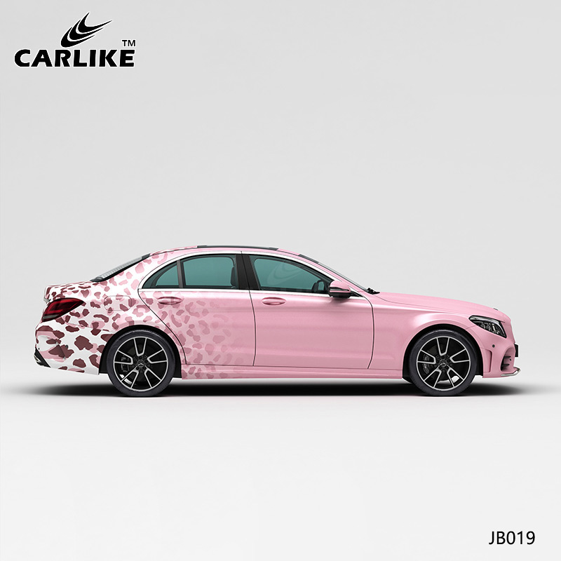 CARLIKE卡莱克™CL-JB-019奔驰粉色豹纹渐变全车改色