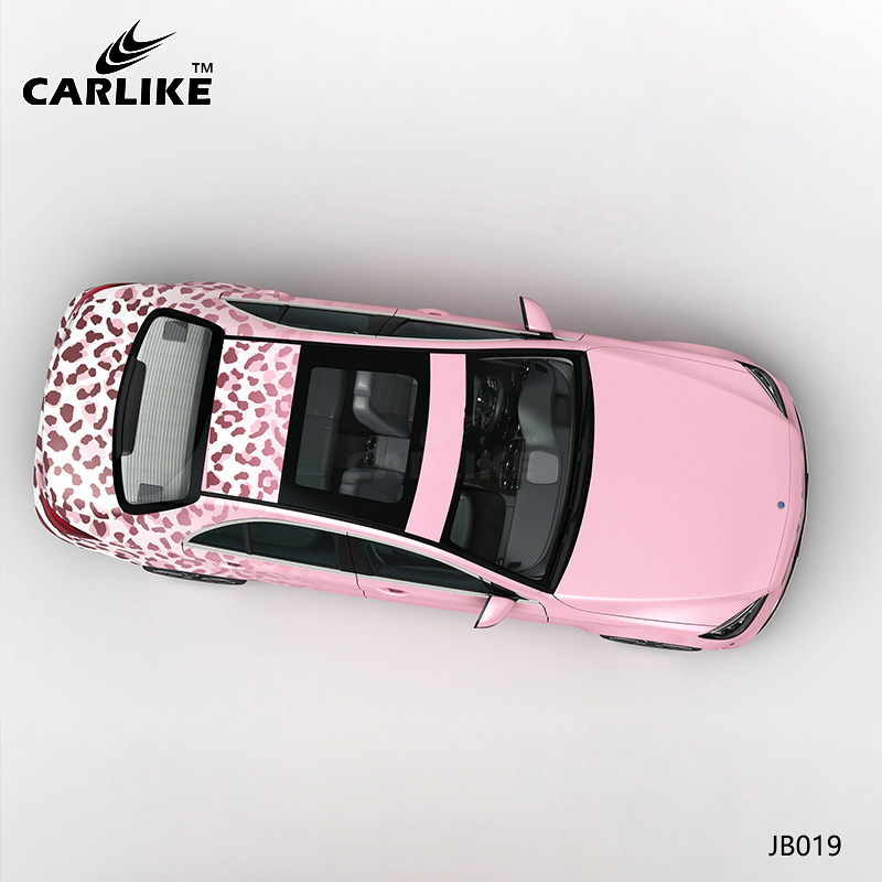 CARLIKE卡莱克™CL-JB-019奔驰粉色豹纹渐变全车改色