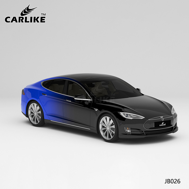 CARLIKE卡莱克™CL-JB-026特斯拉黑蓝渐变全车改色