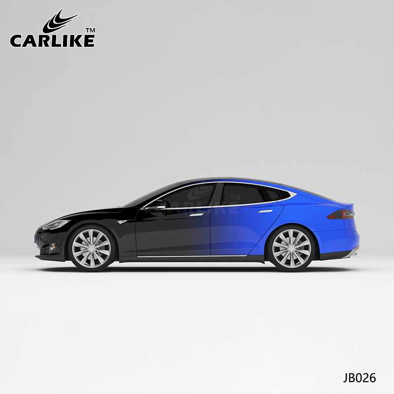 CARLIKE卡莱克™CL-JB-026特斯拉黑蓝渐变全车改色