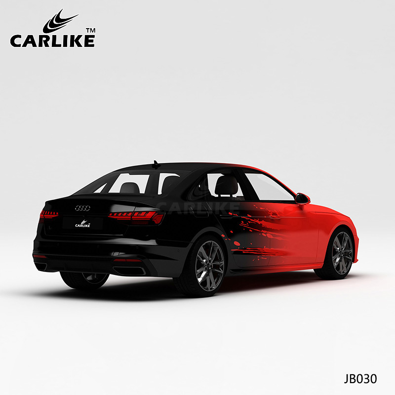 CARLIKE卡莱克™CL-JB-030奥迪红黑泼墨渐变全车改色