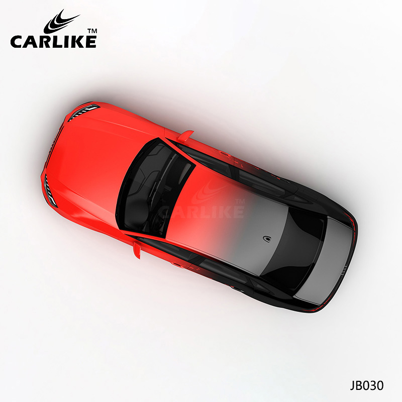 CARLIKE卡莱克™CL-JB-030奥迪红黑泼墨渐变全车改色