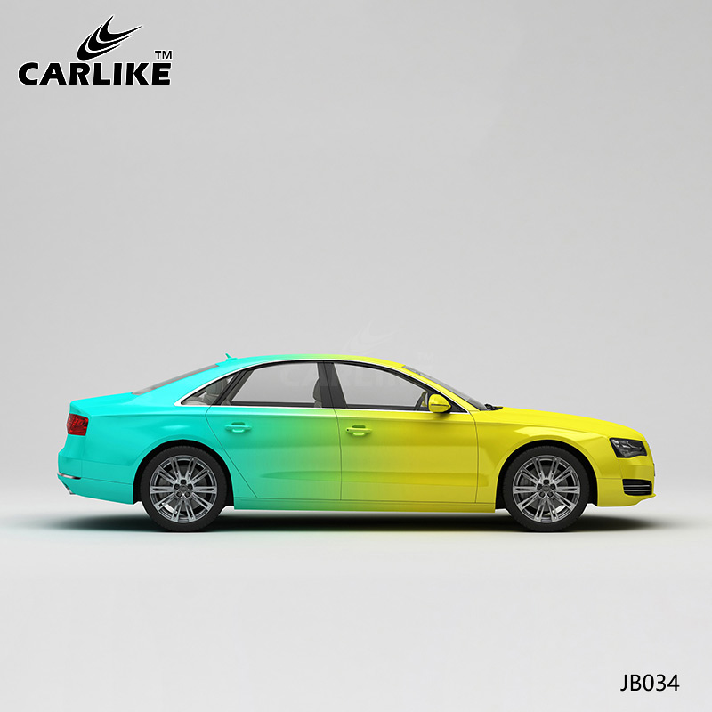 CARLIKE卡莱克™CL-JB-034奥迪黄蓝渐变全车贴膜