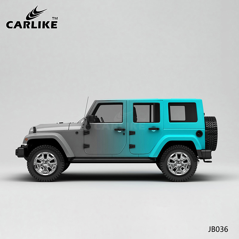 CARLIKE卡莱克™CL-JB-036吉普灰蓝渐变全车改色