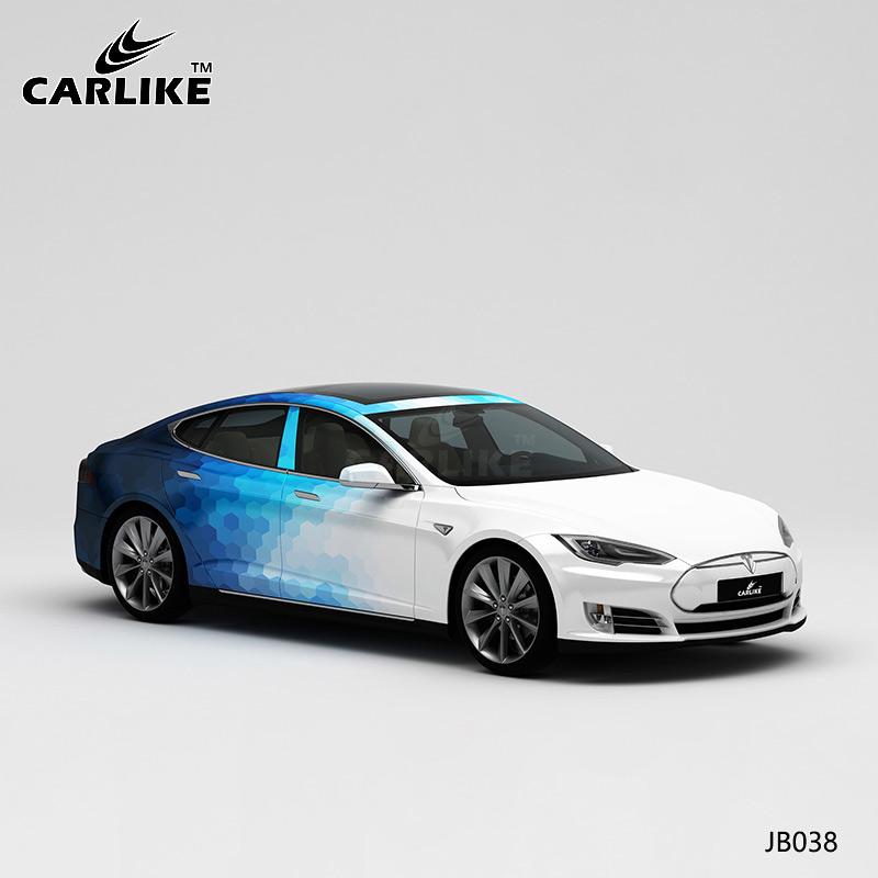 CARLIKE卡莱克™CL-JB-037保时捷蓝红渐变车身改色