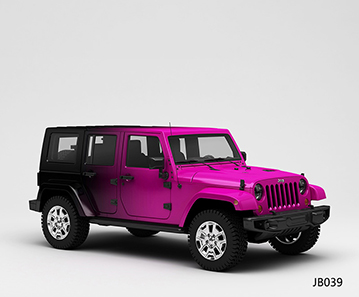 CARLIKE卡莱克™CL-JB-039吉普玫红变黑全车贴膜