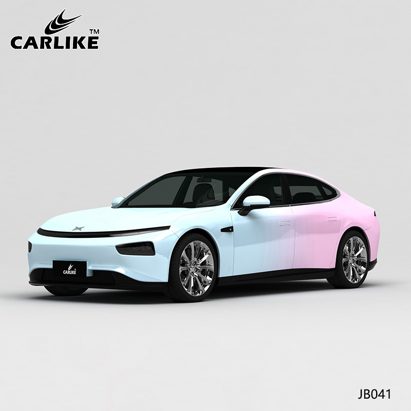 CARLIKE卡莱克™CL-JB-041小鹏浅蓝变浅粉车身改色