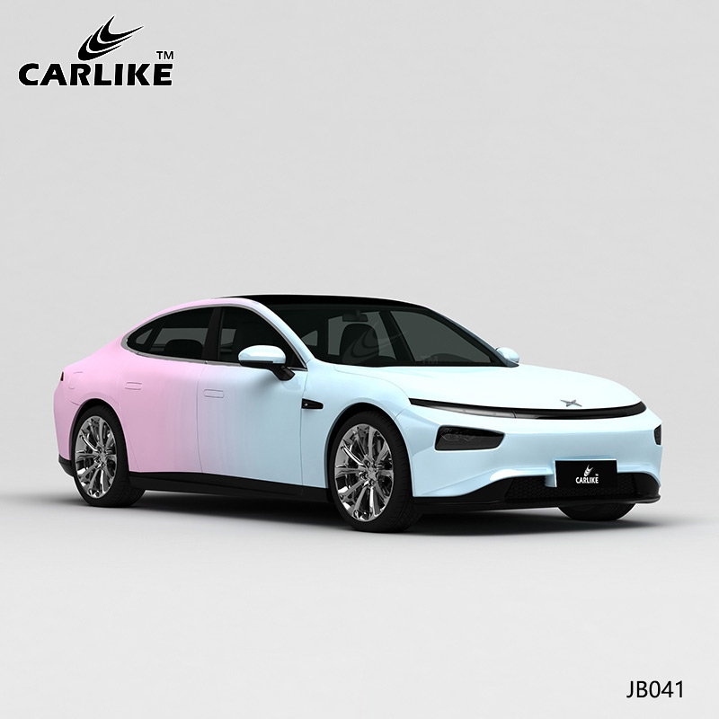 CARLIKE卡莱克™CL-JB-041小鹏浅蓝变浅粉车身改色