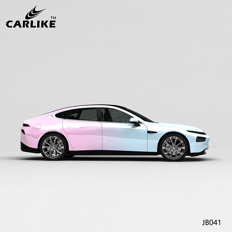 CARLIKE卡莱克™CL-JB-041小鹏浅蓝变浅粉车身改色