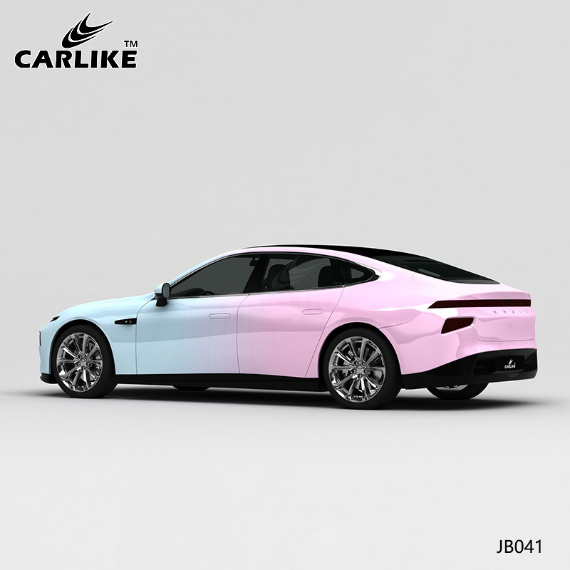 CARLIKE卡莱克™CL-JB-041小鹏浅蓝变浅粉车身改色