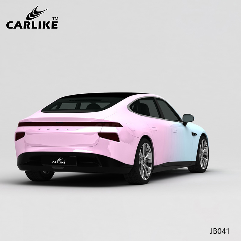 CARLIKE卡莱克™CL-JB-041小鹏浅蓝变浅粉车身改色